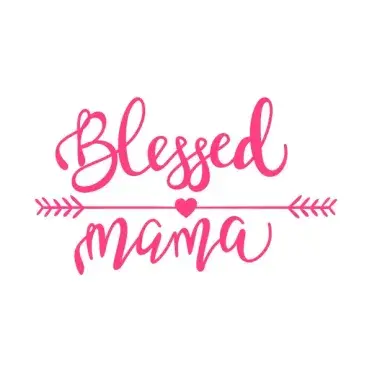 Blessed Mama Little Blessing SVG Cuttable Design