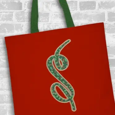 Bold Curlz Circle Monogram Applique Embroidery Font