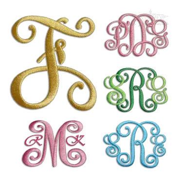 Bold Vine Interlocking Monogram Font by Apex