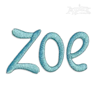 Boomerang Bold Machine Embroidery Fonts by Apex Designs Letters