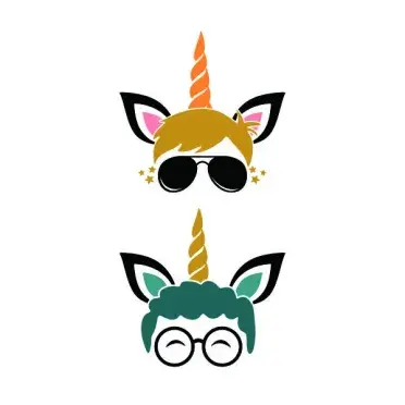 Boy Unicorn SVG Cuttable Design