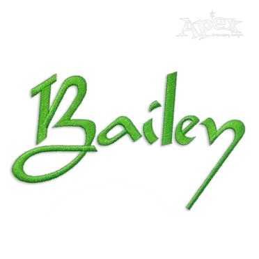 Carolina Script Machine Embroidery Font by Apex Design Letters