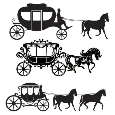 Carthorse Carriage SVG Cuttable Files
