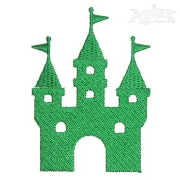 Castle Embroidery Design