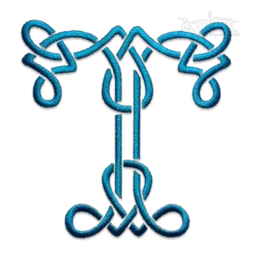 Irish Celtic Knots Machine Embroidery Font Letters Set