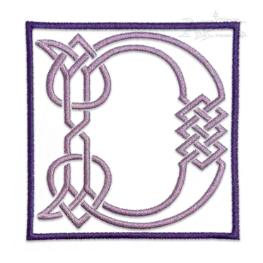 Irish Celtic Knots Machine Embroidery Font Letters