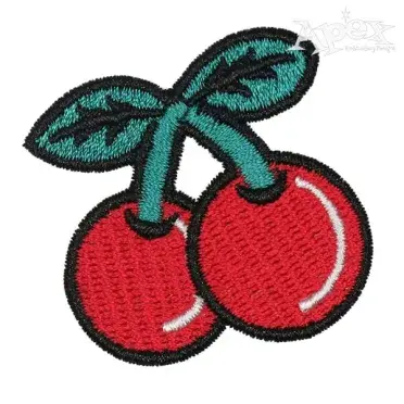 Cherries Embroidery Design