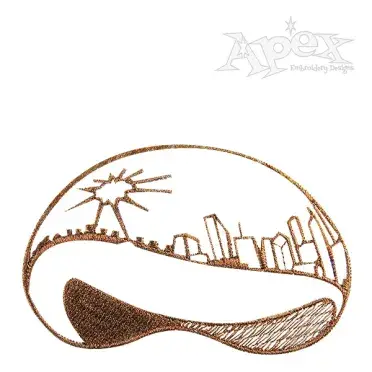 Chicago Bean Embroidery Designs