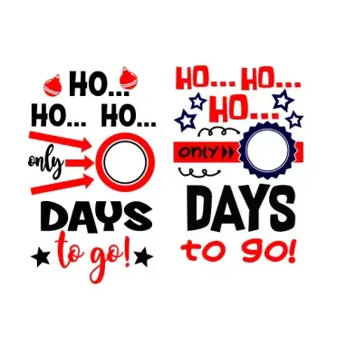 Christmas Countdown SVG Cuttable Design