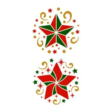 Christmas Decorative Star SVG Cuttable Design