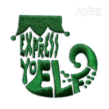 Express YoElf Christmas Machine Embroidery Design 