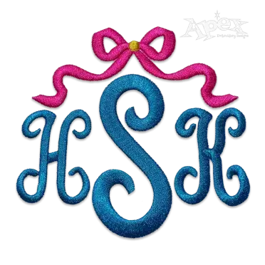 Classic Monogram Machine Embroidery Font by Apex