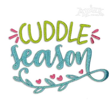Cuddle Season Machine Embroidery Design