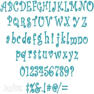 Curlz with Polka Dots Font