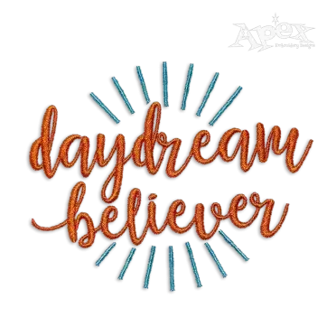 Daydream Believer Machine Embroidery Design by Apex
