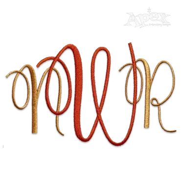 Dayton Machine Embroidery Font by Apex