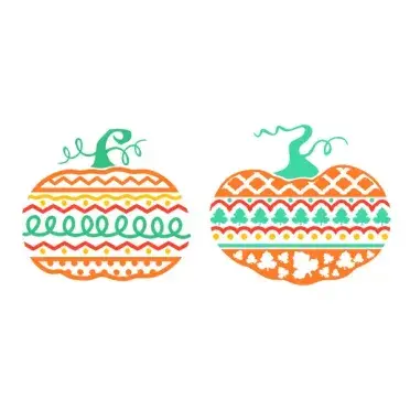Decor Pattern Pumpkin SVG Cuttable Design
