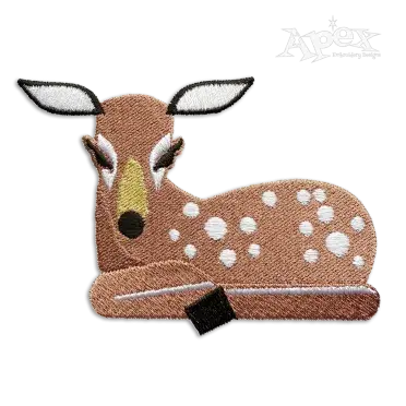 Deer Laying Machine Embroidery Designs - Apex