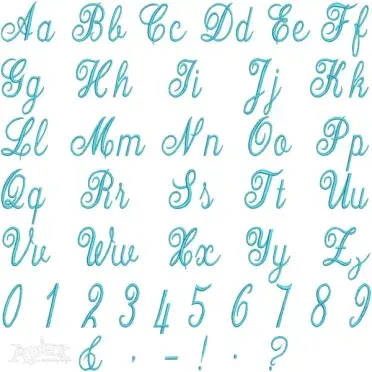 Diana Embroidery Font