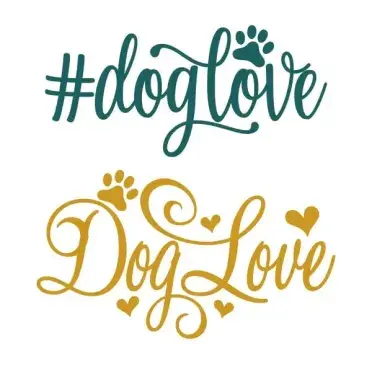 #DogLove Dog Love SVG Cuttable Design
