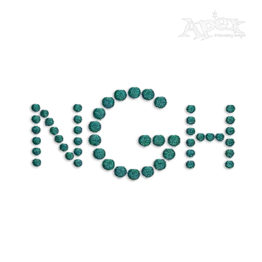 Dot Alphabet Embroidery Font by Apex Designs