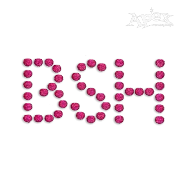Dot Alphabet Embroidery Font by Apex Design