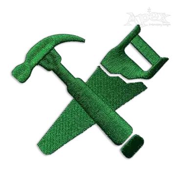 DYI Tools Saw Hammer Embroidery Design
