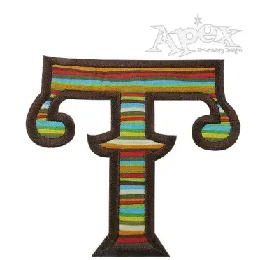 El Paso Applique Embroidery Font