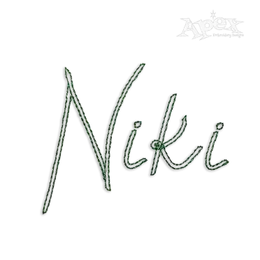 Emily Machine Embroidery Font Letter Alphabet by Apex Designs