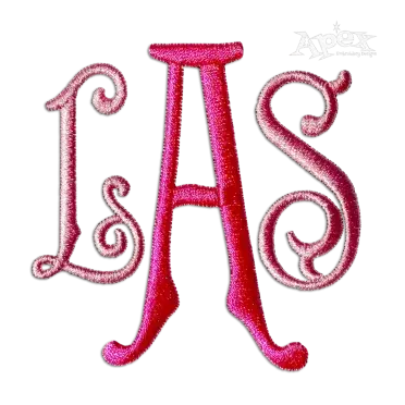 Carson English Monogram Machine Embroidery Font - Apex Digitized