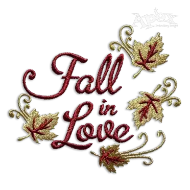 Fall in Love - Eat Drink and Be Marriage Machine Embroidery Design