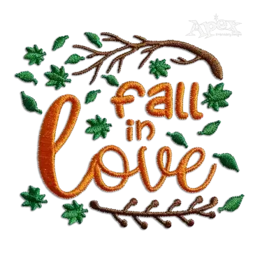 Fall Word Art Bundle Apex Machine Designs Digitized by Apex