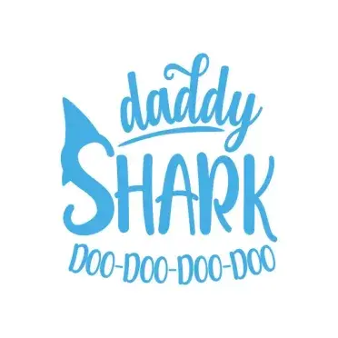 Family Daddy Mommy Baby Shark SVG Cuttable Design