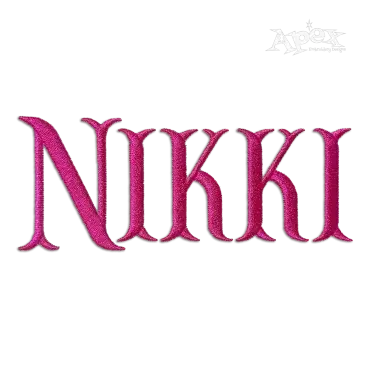 Fancy Fishtail Machine Embroidery Font Letters by Apex digitizing
