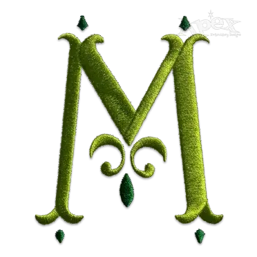 Florence Monogram Machine Embroidery Font by Apex