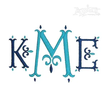 Florence Monogram Embroidery Font