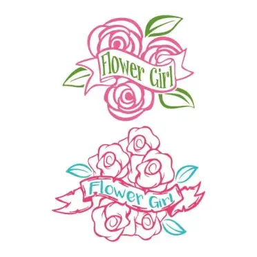 Flower Girl SVG Cuttable Design