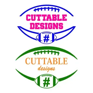 Football Frames SVG Cuttable Design