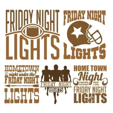 Friday Night Lights Football Svg