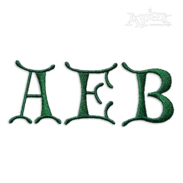 Frog Machine Embroidery Font by Apex