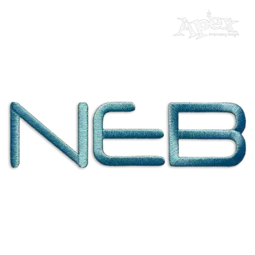 Futura Wide Machine Embroidery Font Letters by Apex