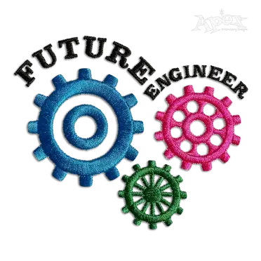 Future Engineer Machine Embroidery Design - Apex