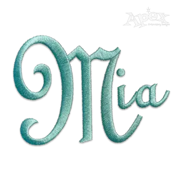 Goldie Script Machine Embroidery Fonts