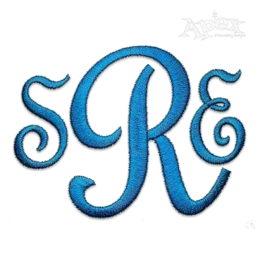 Goldie Script Machine Embroidery Font by Apex