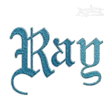 Gothic Fill Machine Embroidery Font by Apex