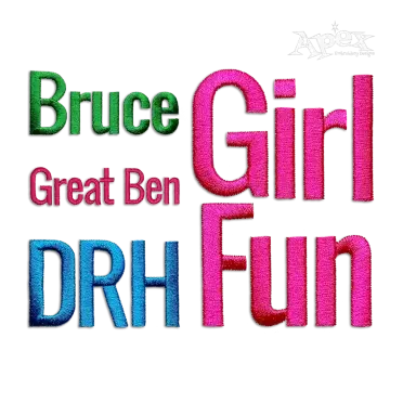 Ben Alphabet Fun Machine Embroidery All Digitizing