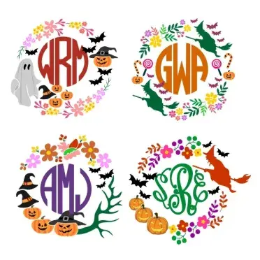 Halloween SVG Cuttable Frames