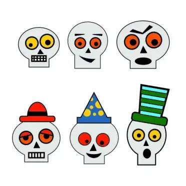 Halloween Skull Pack SVG Cuttable Design