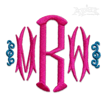 Hampton Monogram Embroidery Font Set