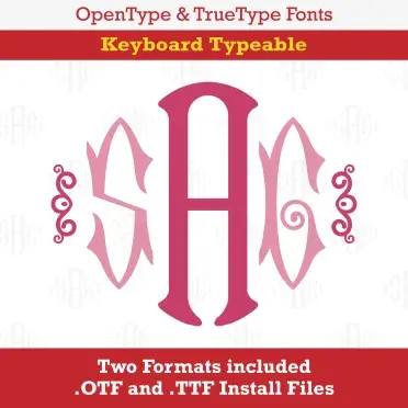 Hampton Monogram TrueType Font